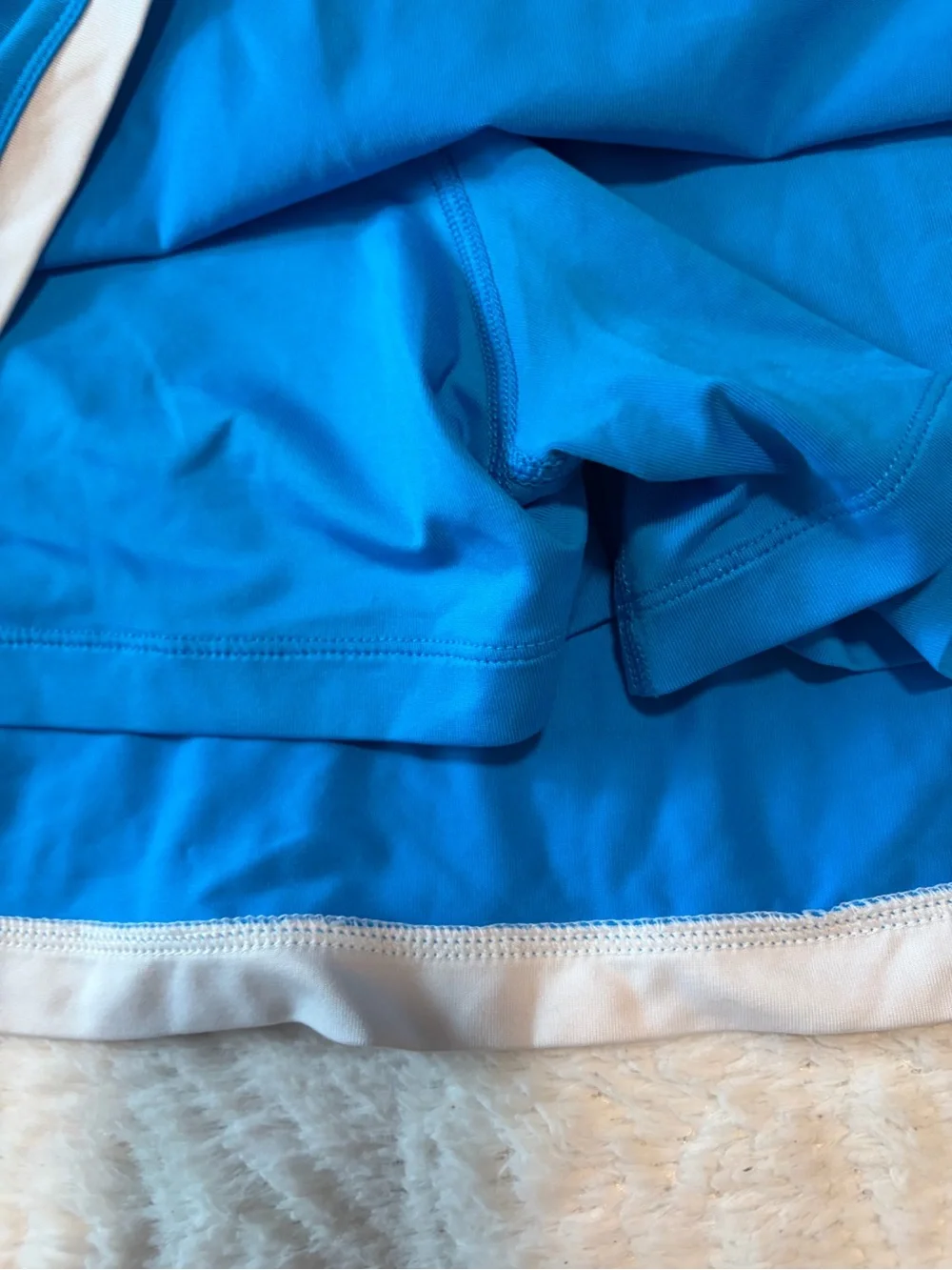 Nike Dri Fit Athletic Skort Girl Sz Xlarge Blue & White Hiking Tennis Golf